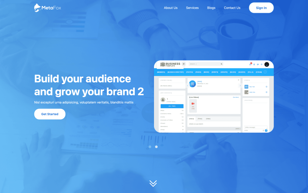 Business Landing Page